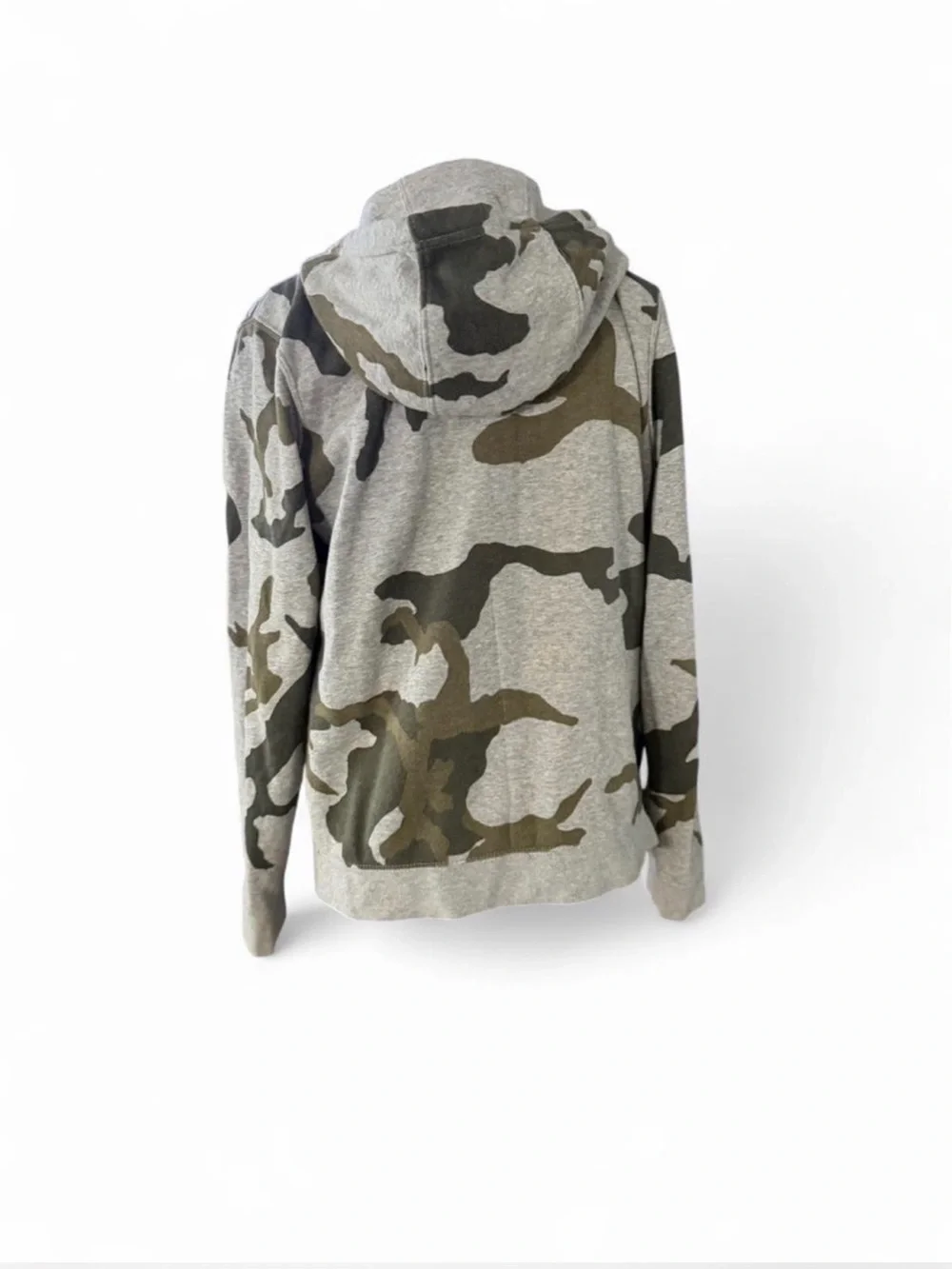 Nike Youth XL Gray Camo Zip Up Hoodie Sweatshirt Kids Unisex